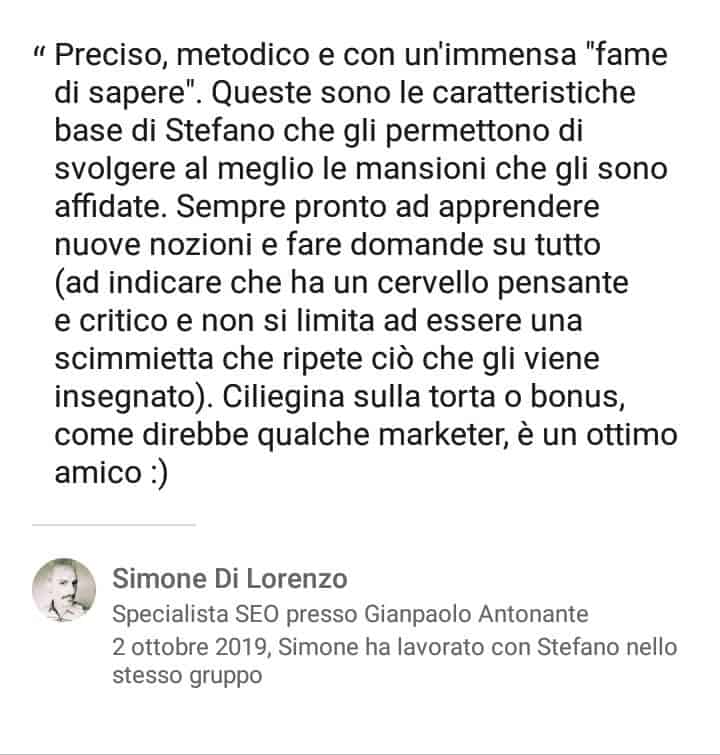 Segnalazioni-positive-LinkedIn-Stefano-Diversi-SEM-Specialist-Simone-Di-Lorenzo