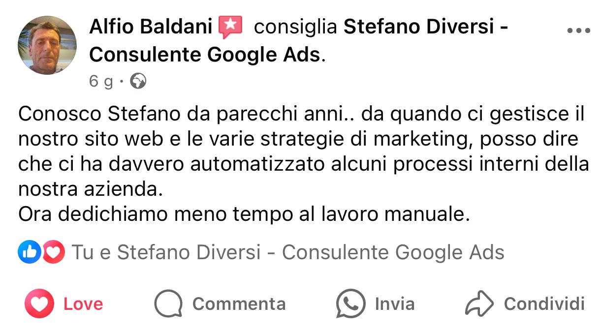 Recensioni Ottobre 2024 Pagina Facebook di Stefano Diversi Consulente Digital Marketing ed Esperto Google Ads (1)